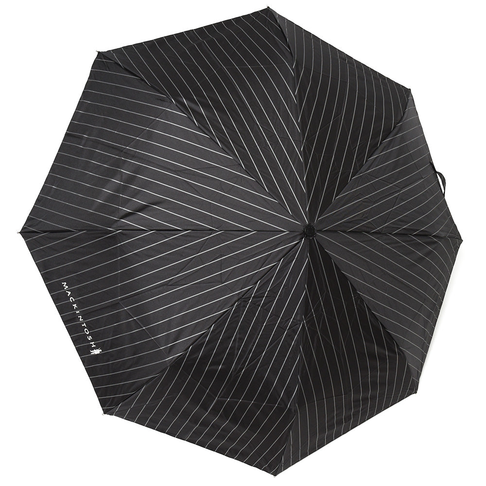 MACKINTOSH(マッキントッシュ) UVカットポリエステルチョークストライプフォールディングアンブレラ AYR UMBRELLA