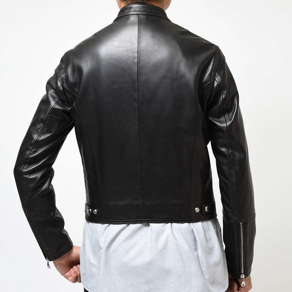 EMMETI エンメティ H UOMO アッカ ウォモ ラムナッパレザー 干場義雅別注 シングルライダース ジャケット