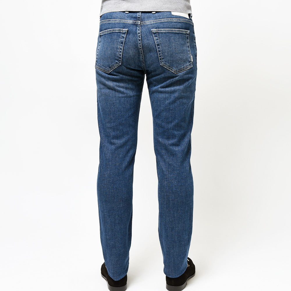 PT TORINO DENIM ピーティートリノデニム コットン ストレッチ ウォッシュド デニムパンツ SWING/SUPERSLIM FIT