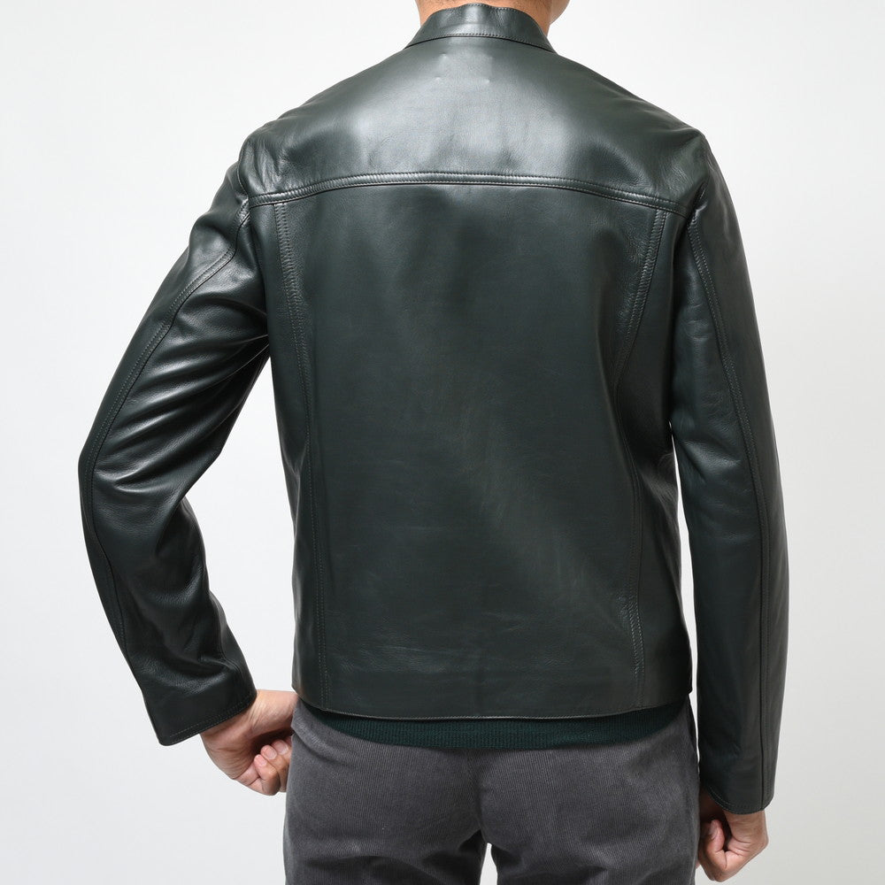 ALTACRUNA(アルタクルーナ) ラムレザースタンドカラーシングルライダース 84266/AB4440