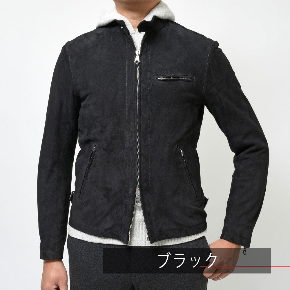 Cinquanta(チンクアンタ) ゴートスエードスタンドカラーシングルライダース H502/1-2011/2012
