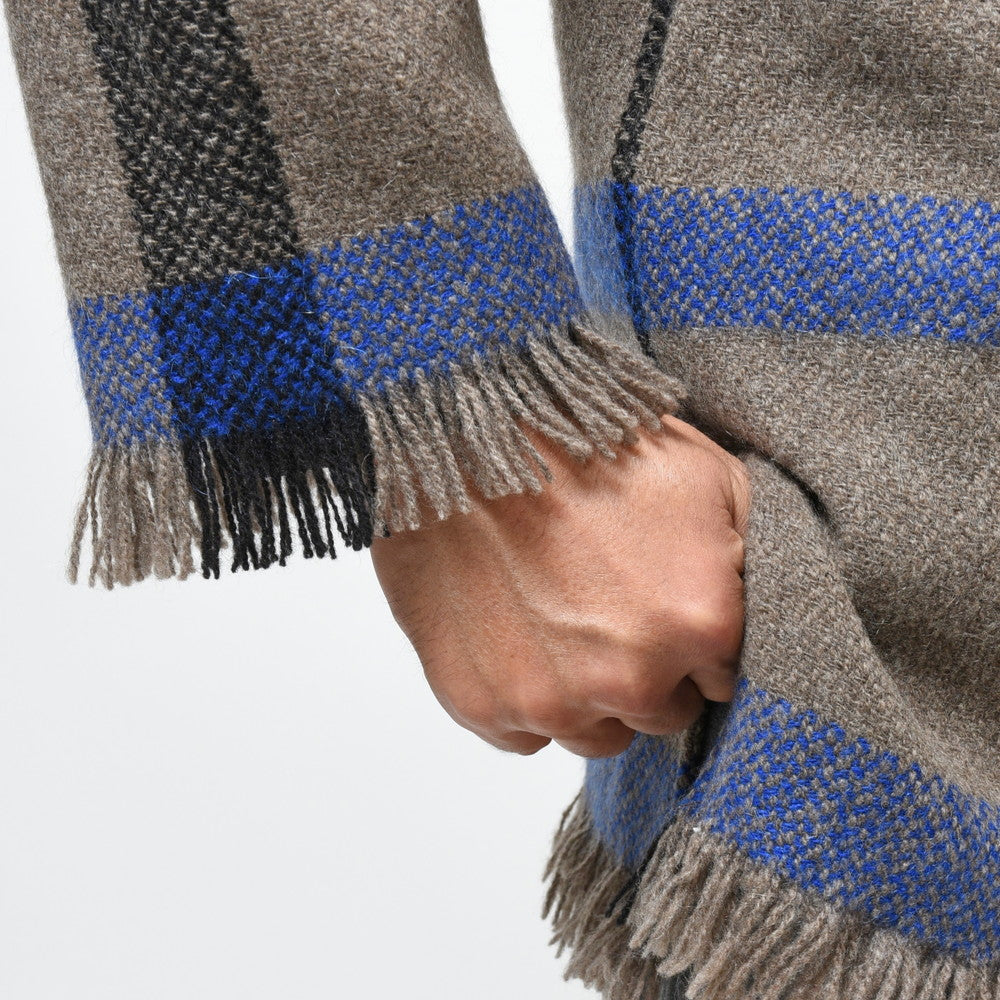 COMOLI(コモリ)×Norlha(ノラ) ヤクウールウィンドーペーンストールジャケット NOMAD NETS