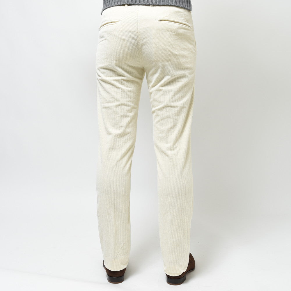 INCOTEX SLACKS(インコテックス スラックス) SLIM FIT ガーメントダイストレッチコットンコーデュロイテーパードパンツ 470-81535(M)