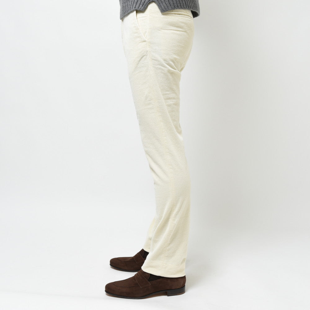 INCOTEX SLACKS(インコテックス スラックス) SLIM FIT ガーメントダイストレッチコットンコーデュロイテーパードパンツ 470-81535(M)