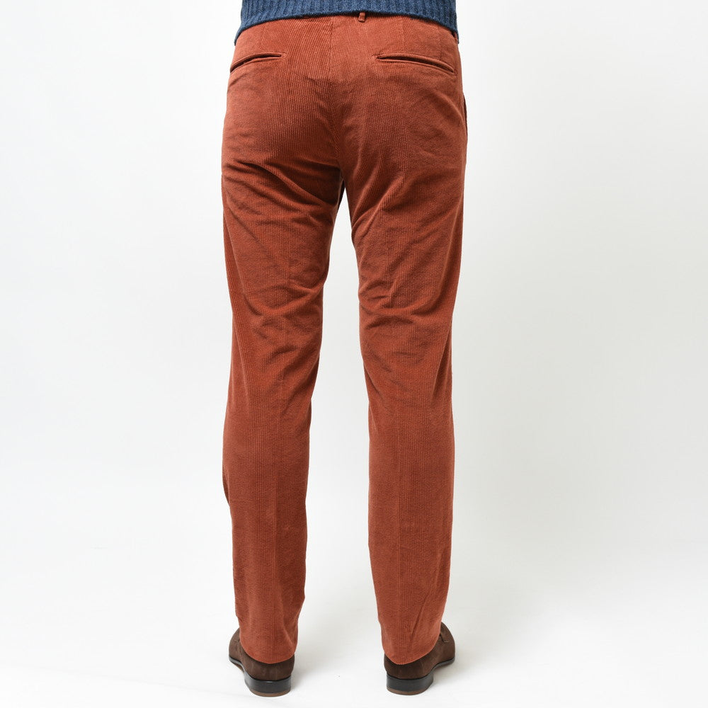 INCOTEX SLACKS(インコテックス スラックス) SLIM FIT ガーメントダイストレッチコットンコーデュロイテーパードパンツ 470-81535(M)