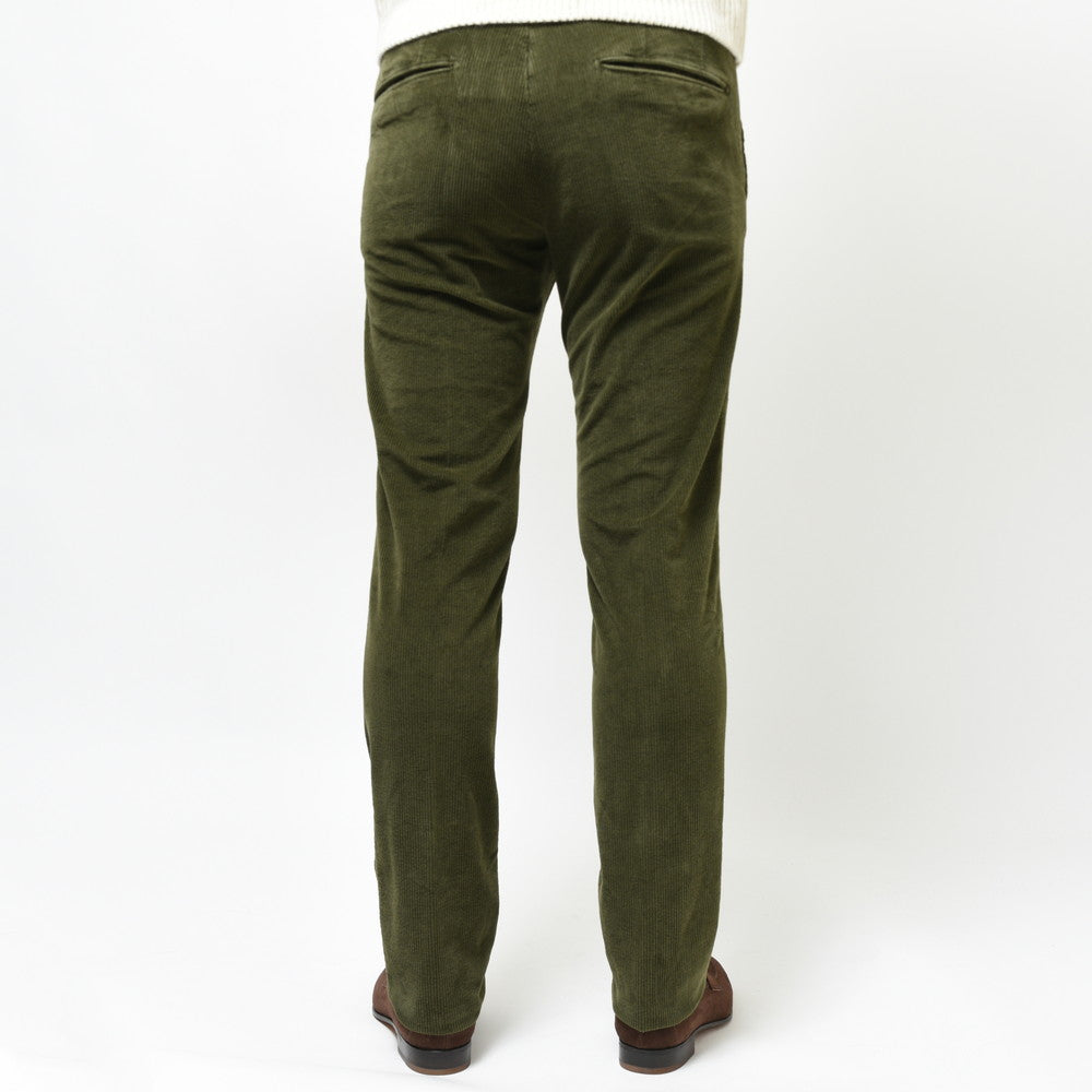 INCOTEX SLACKS(インコテックス スラックス) SLIM FIT ガーメントダイストレッチコットンコーデュロイテーパードパンツ 470-81535(M)