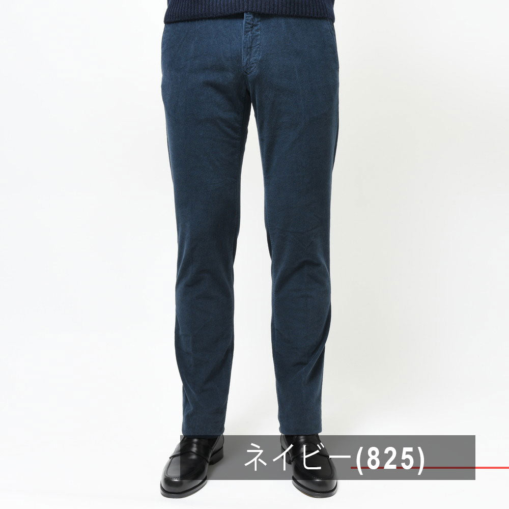 INCOTEX SLACKS(インコテックス スラックス) SLIM FIT ガーメントダイストレッチコットンコーデュロイテーパードパンツ 470-81535(M)