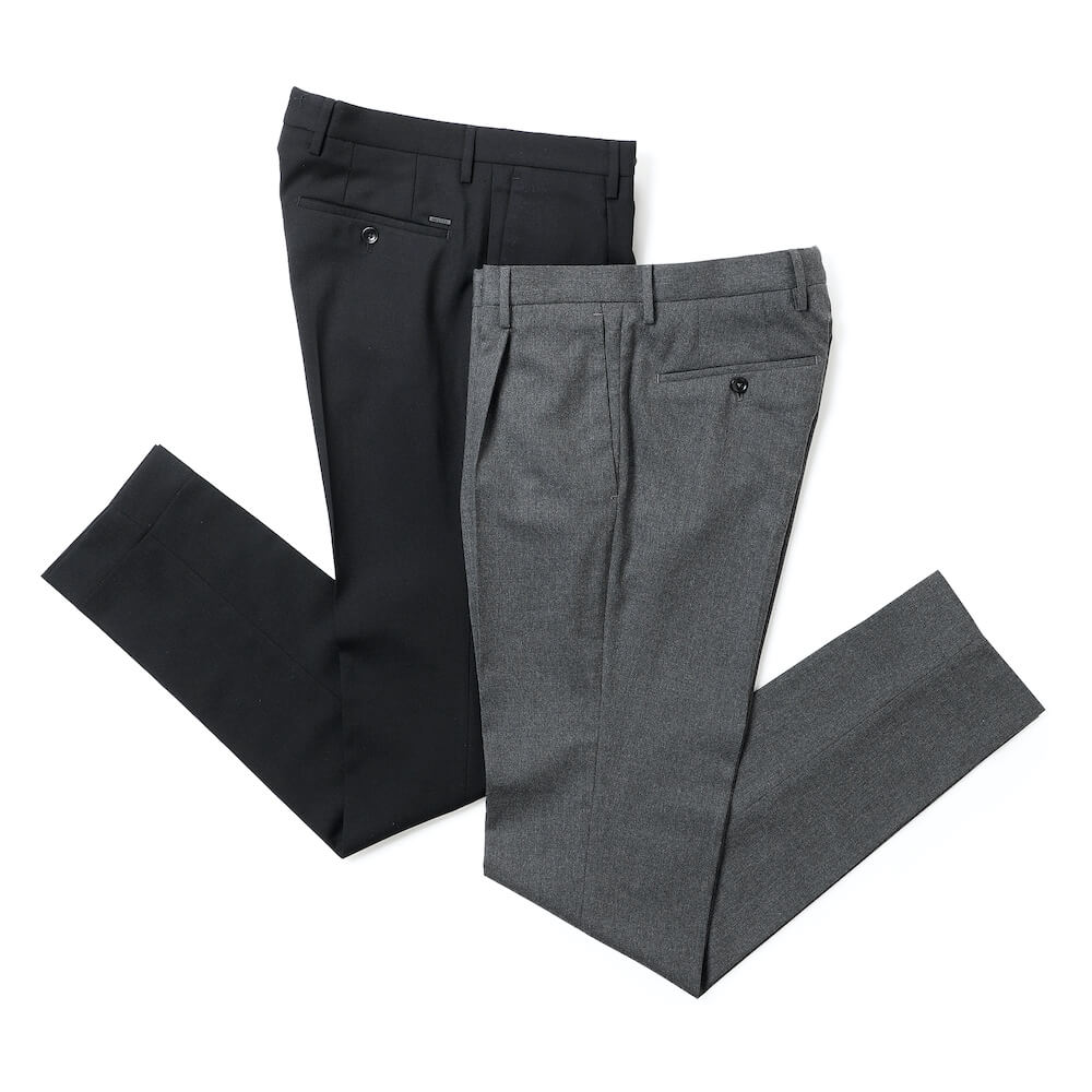 インコテックス / 【限定販売モデル】1プリーツ テクノフランネル パンツ/TAPERED FIT/1TS067-4536A
