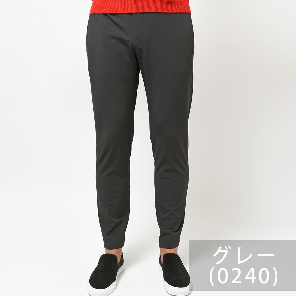 PT TORINO ピーティー トリノ Active コットン ナイロン ストレッチ ノープリーツ パンツ EPSILON BACK ZIP