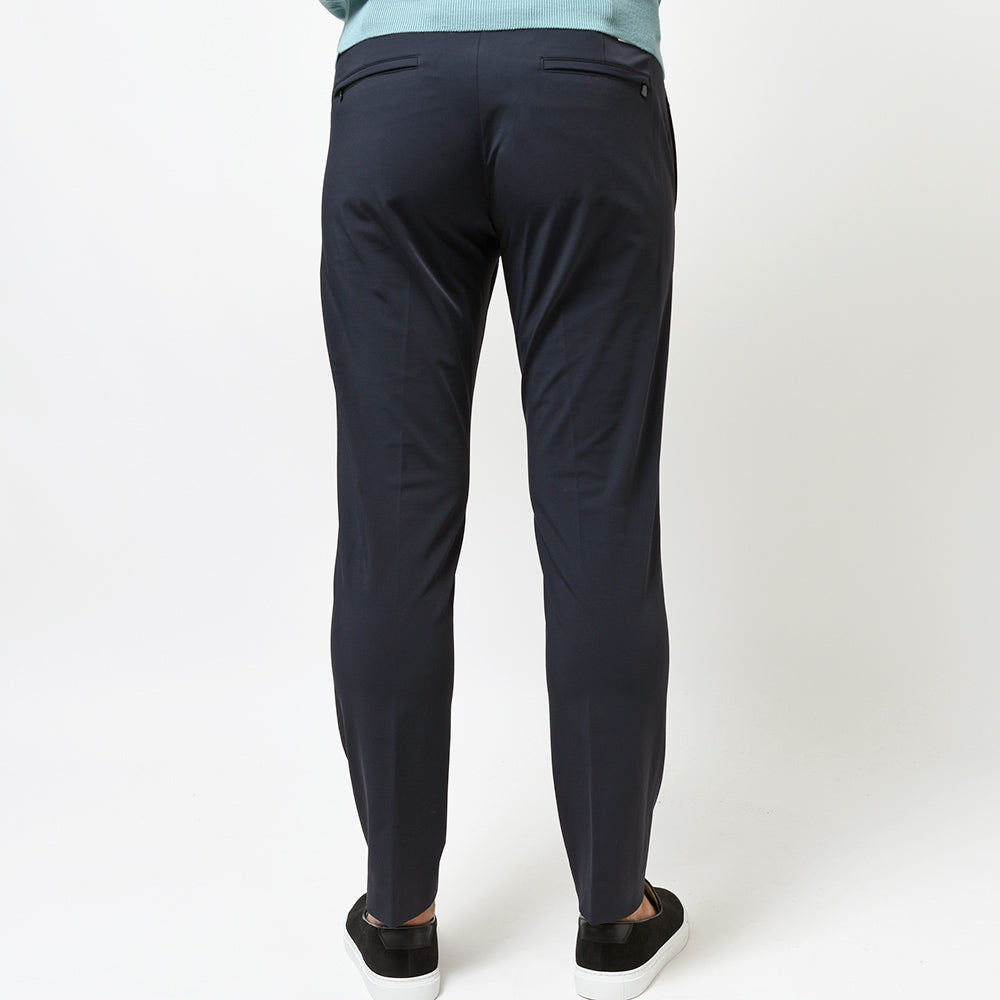 PT TORINO ピーティー トリノ Active コットン ナイロン ストレッチ ノープリーツ パンツ EPSILON BACK ZIP