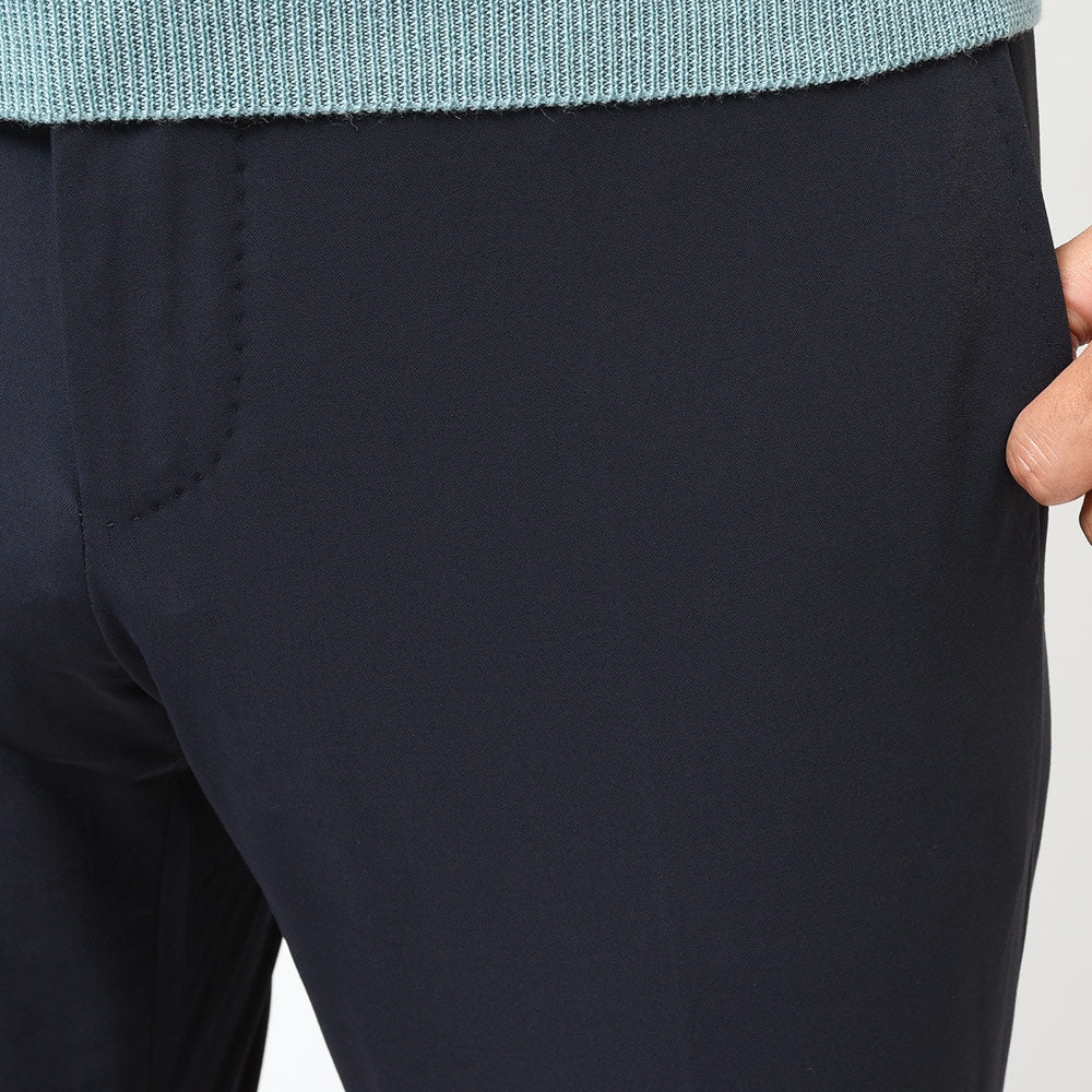 PT TORINO ピーティー トリノ Active コットン ナイロン ストレッチ ノープリーツ パンツ EPSILON BACK ZIP