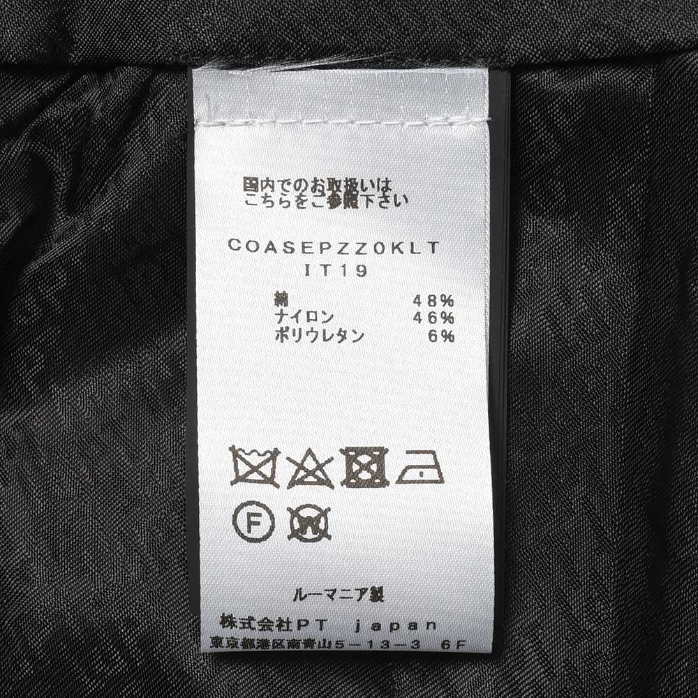 PT TORINO ピーティー トリノ Active コットン ナイロン ストレッチ ノープリーツ パンツ EPSILON BACK ZIP