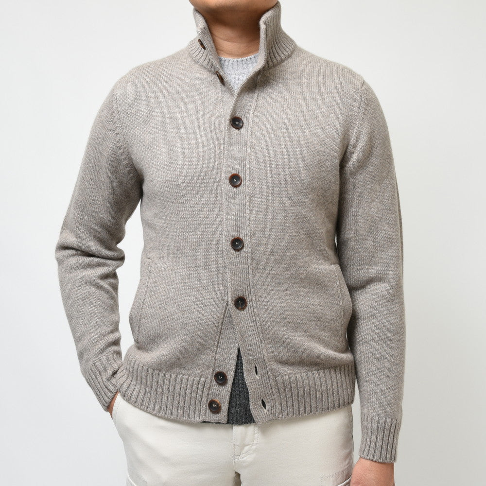 ZANONE(ザノーネ) 5ゲージカシミアスタンドカラーニットカーディガン CHIOTO SLIM FIT/812519/ZK117