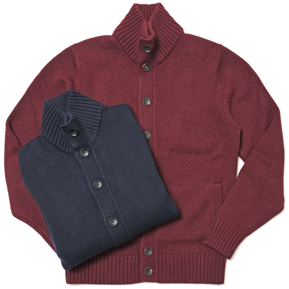 ZANONE(ザノーネ) 5ゲージカシミアスタンドカラーニットカーディガン CHIOTO SLIM FIT/812519/ZK117/472-85604(M)