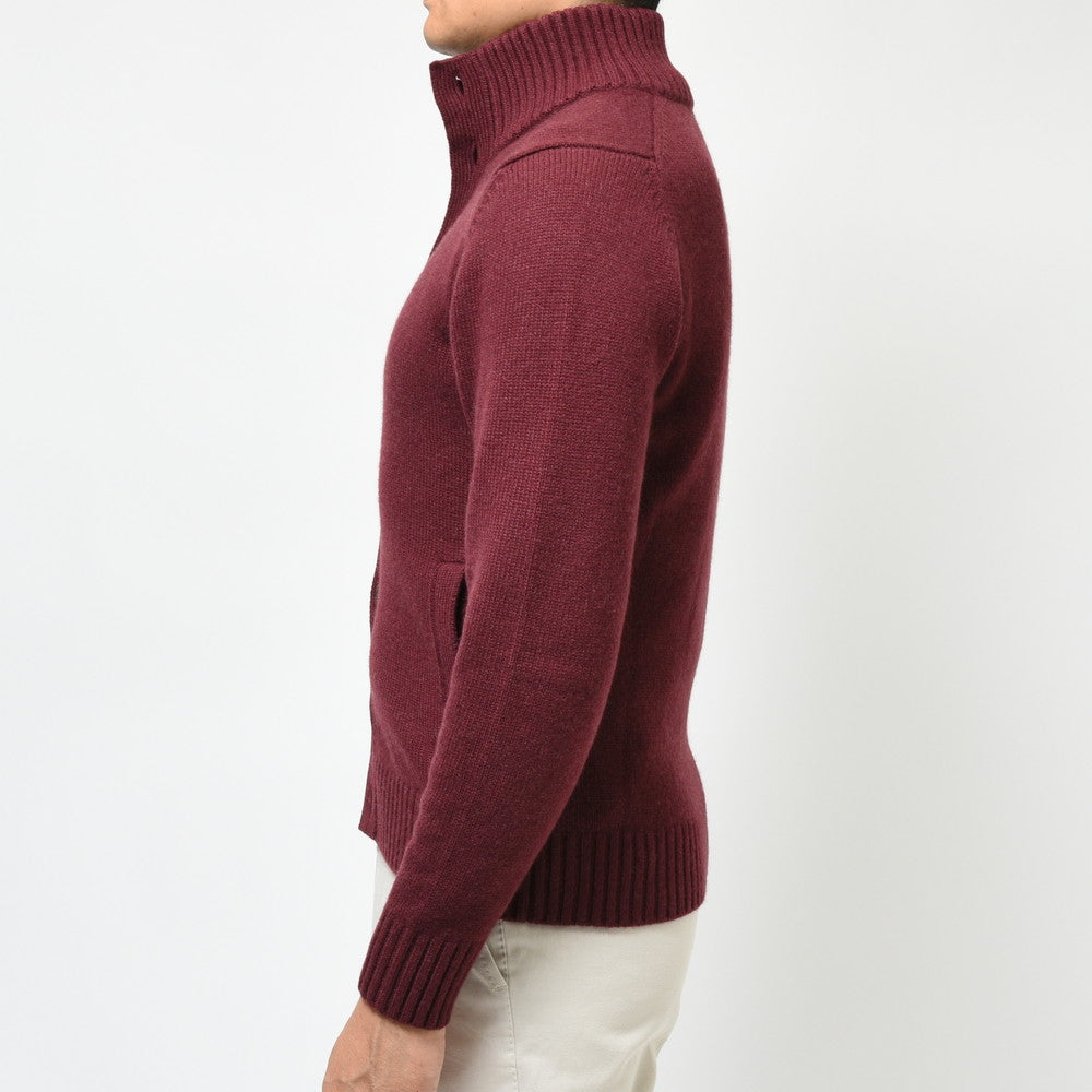 ZANONE(ザノーネ) 5ゲージカシミアスタンドカラーニットカーディガン CHIOTO SLIM FIT/812519/ZK117/472-85604(M)