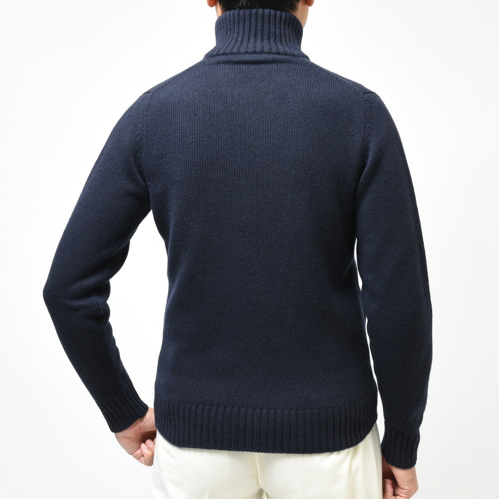 ZANONE(ザノーネ) 5ゲージカシミアスタンドカラーニットカーディガン CHIOTO SLIM FIT/812519/ZK117/472-85604(M)