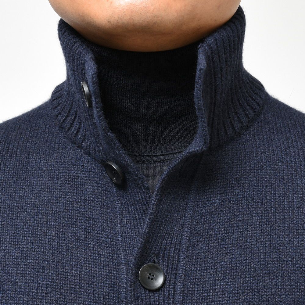ZANONE(ザノーネ) 5ゲージカシミアスタンドカラーニットカーディガン CHIOTO SLIM FIT/812519/ZK117/472-85604(M)