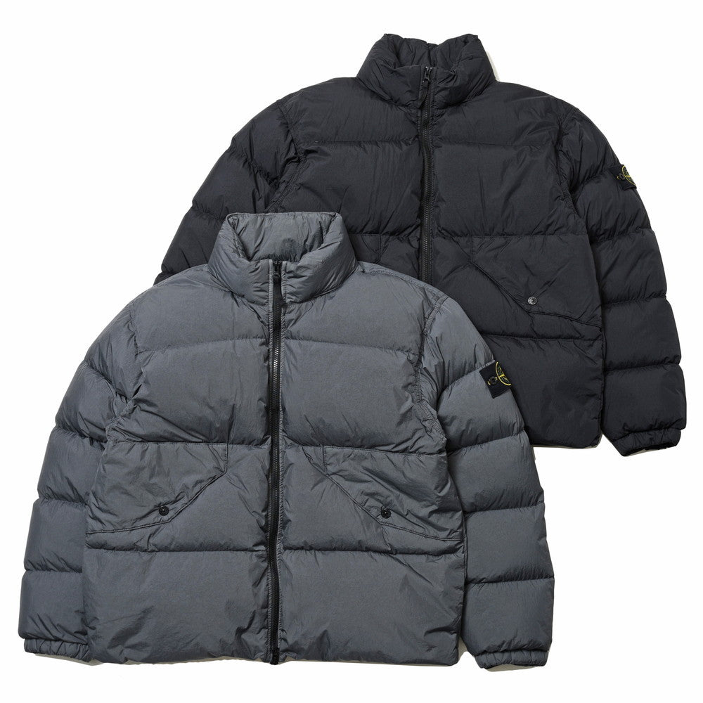 STONE ISLAND(ストーンアイランド) ガーメントダイナイロンレップススタンドカラーダウンジャケット 79-154-06-23