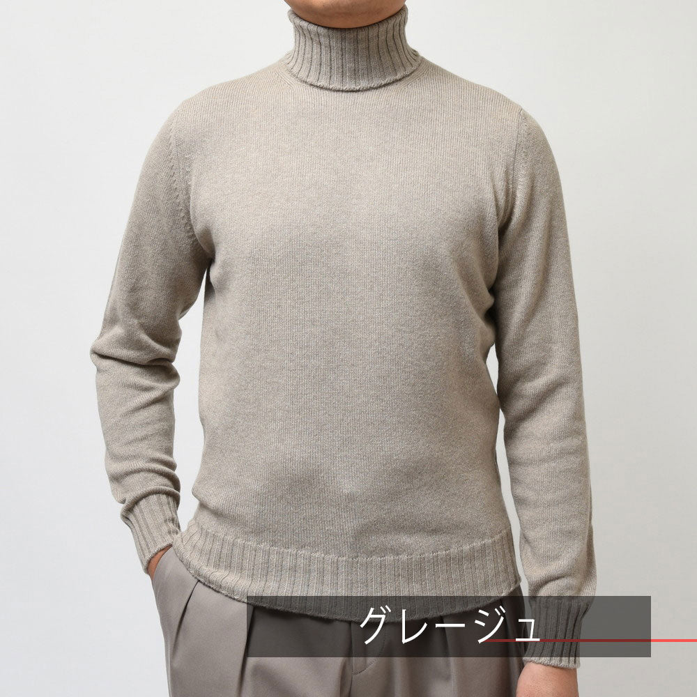 FILIPPO DE LAURENTIIS(フィリッポ デ ローレンティス) 7ゲージウールカシミアタートルネックニット DV3ML35