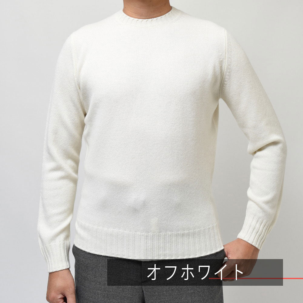 FILIPPO DE LAURENTIIS(フィリッポ デ ローレンティス) 7ゲージウールカシミアクルーネックニット GC3ML35