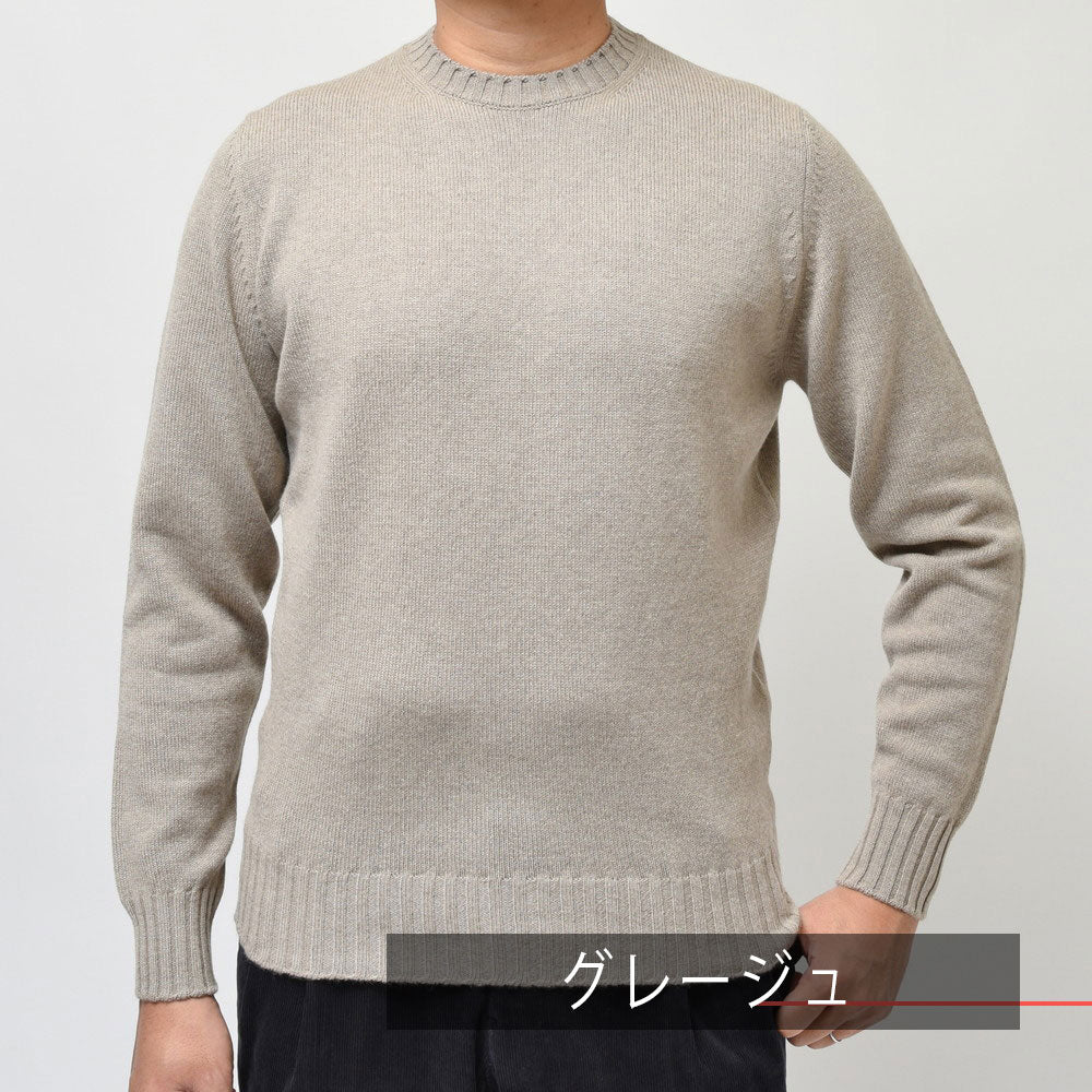 FILIPPO DE LAURENTIIS(フィリッポ デ ローレンティス) 7ゲージウールカシミアクルーネックニット GC3ML35