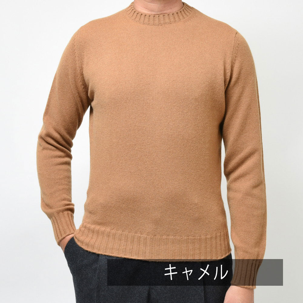 FILIPPO DE LAURENTIIS(フィリッポ デ ローレンティス) 7ゲージウールカシミアクルーネックニット GC3ML35