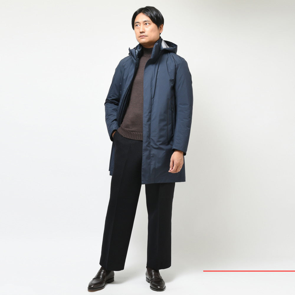HERNO(ヘルノ) Laminarラミナー 3レイヤーゴアテックスフーディーコート(デタッチャブルダウンライナー仕様) PI00332UL-12592+12020COAT