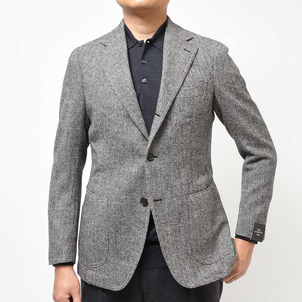 TITO ALLEGRETTO ティト アレグレット ウール ヘリンボーン シングル3Bジャケット