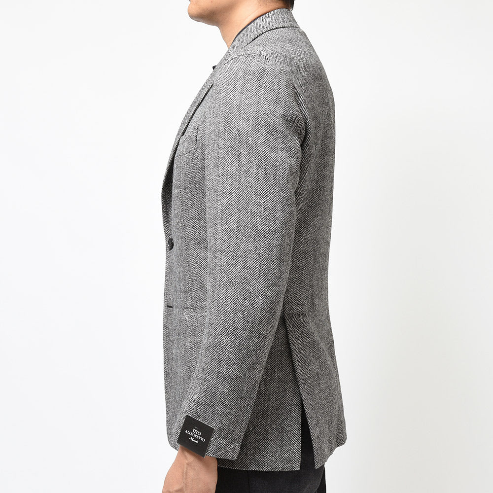 TITO ALLEGRETTO ティト アレグレット ウール ヘリンボーン シングル3Bジャケット