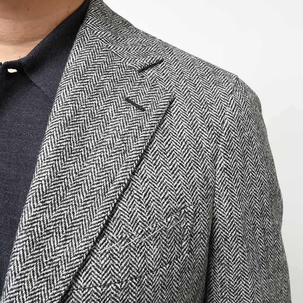 TITO ALLEGRETTO ティト アレグレット ウール ヘリンボーン シングル3Bジャケット