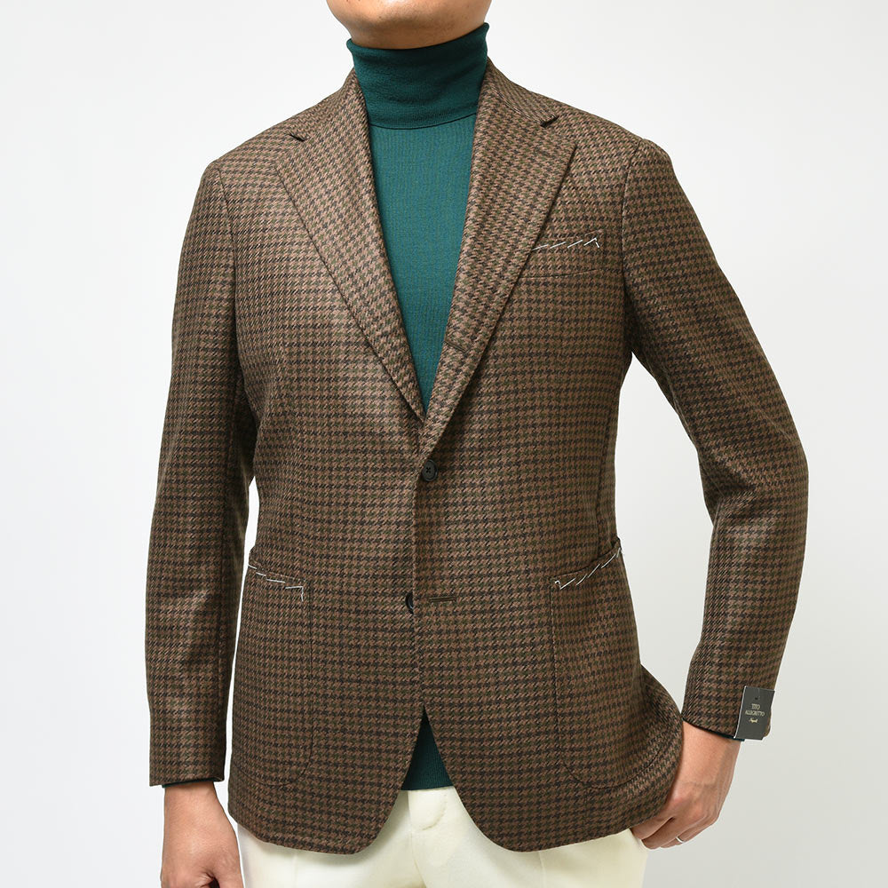 TITO ALLEGRETTO ティト アレグレット ヴァージンウール ガンクラブチェック シングル3Bジャケット