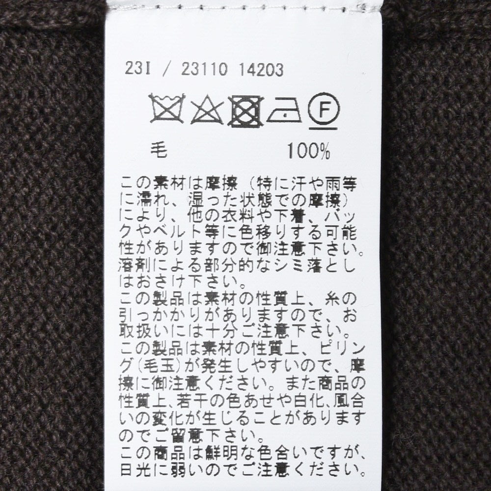 GRAN SASSO(グランサッソ) 8ゲージウールソリッドニットカーディガン 23110/14203