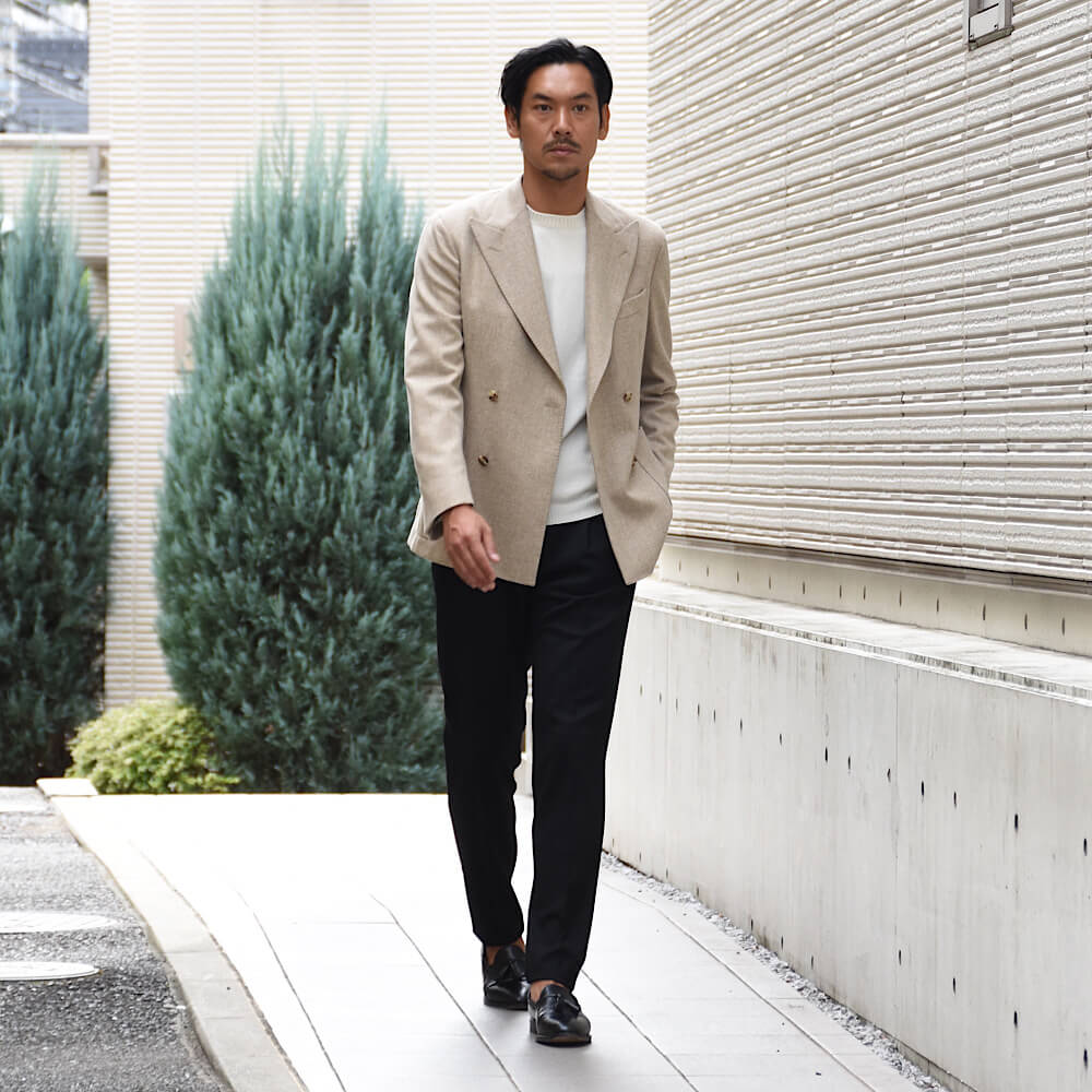 インコテックス / 【限定販売モデル】1プリーツ テクノフランネル パンツ/TAPERED FIT/1TS067-4536A