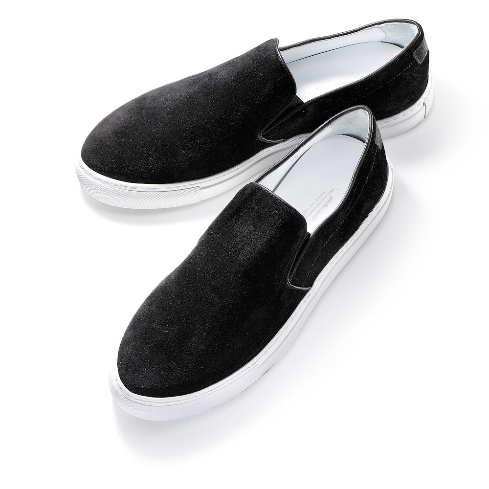 ジャブスアルキヴィオ / スウェード スリッポン スニーカー/GRANDUCATO-VELOUR/black