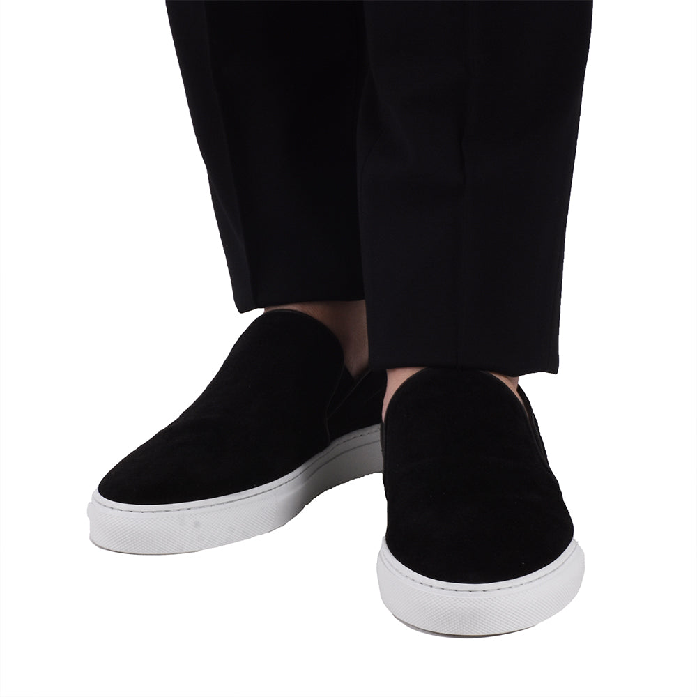 ジャブスアルキヴィオ / スウェード スリッポン スニーカー/GRANDUCATO-VELOUR/black