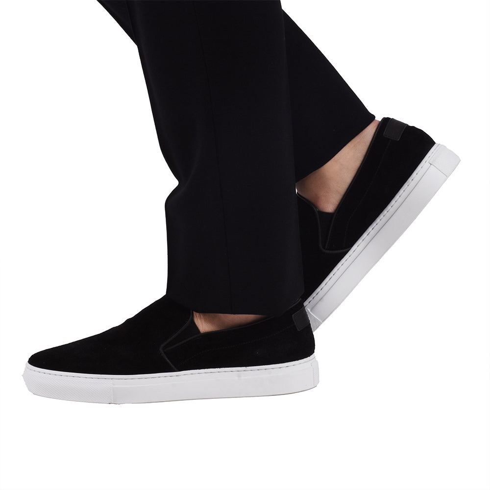 ジャブスアルキヴィオ / スウェード スリッポン スニーカー/GRANDUCATO-VELOUR/black