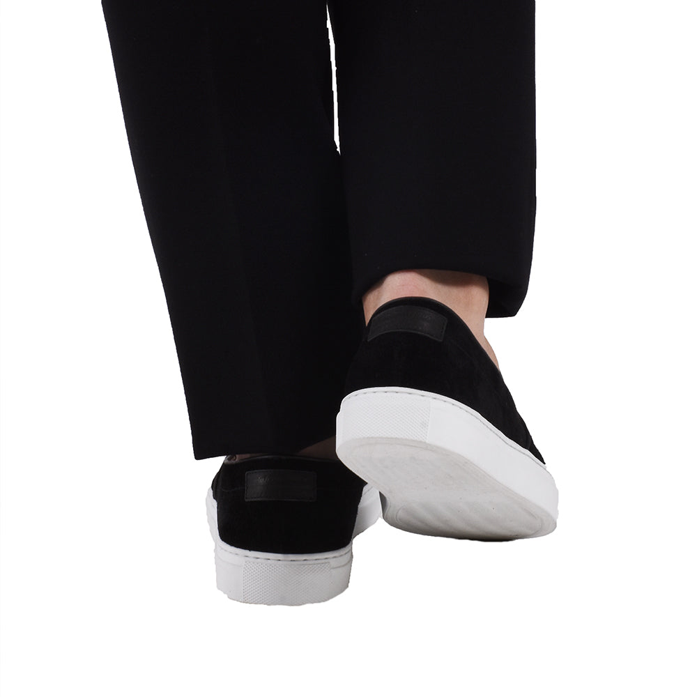 ジャブスアルキヴィオ / スウェード スリッポン スニーカー/GRANDUCATO-VELOUR/black