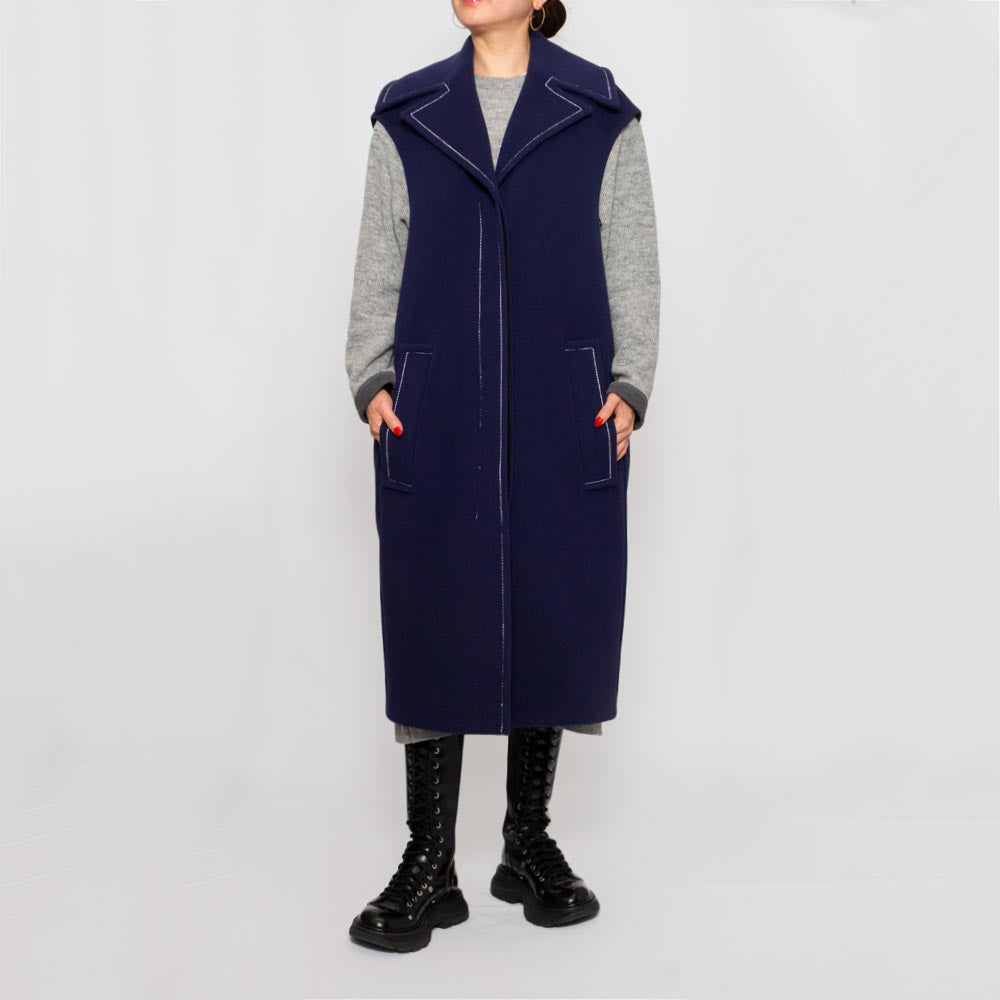 MARNI(マルニ)<BR>GLMA0079U0/UTW994 ウールフェルト ノースリーブコート