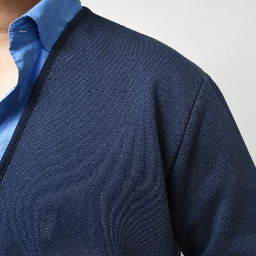 ELACIO(エラシオ) コットンスウェットカーディガン V-NK CARDIGAN