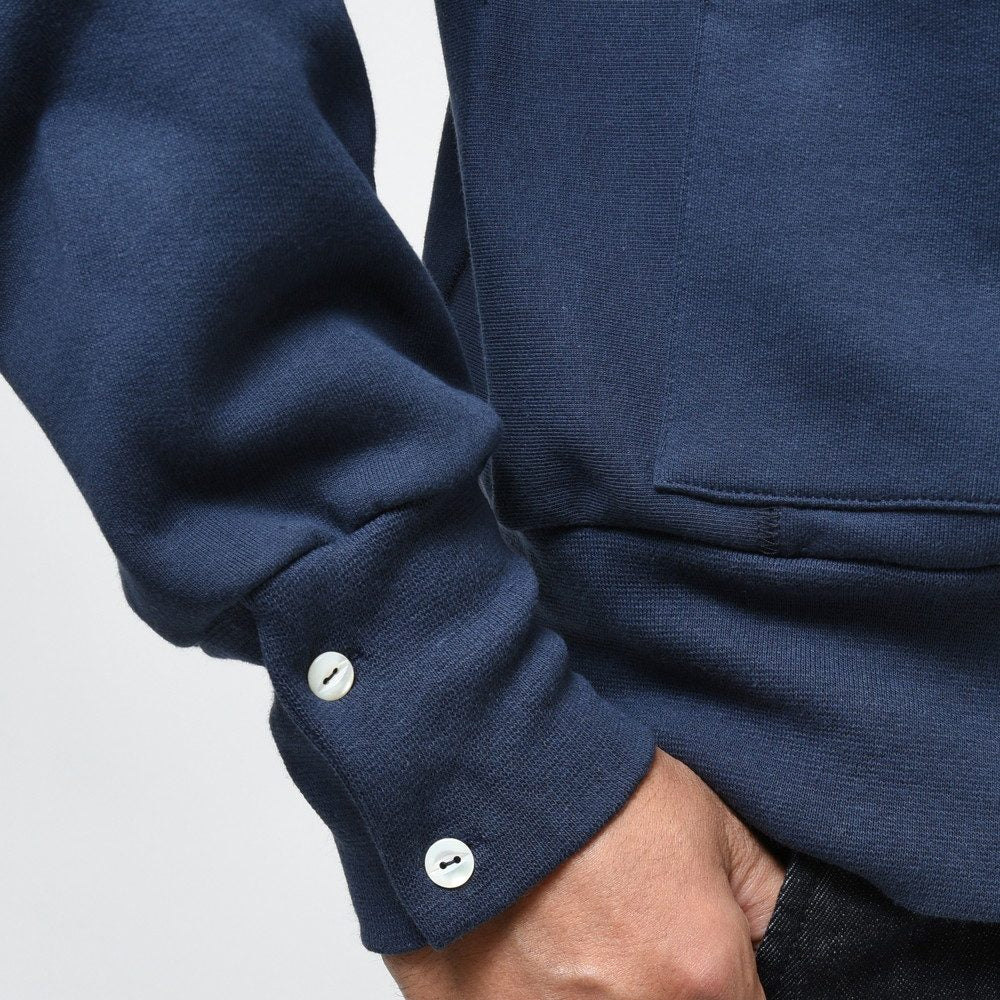 ELACIO(エラシオ) コットンスウェットカーディガン V-NK CARDIGAN