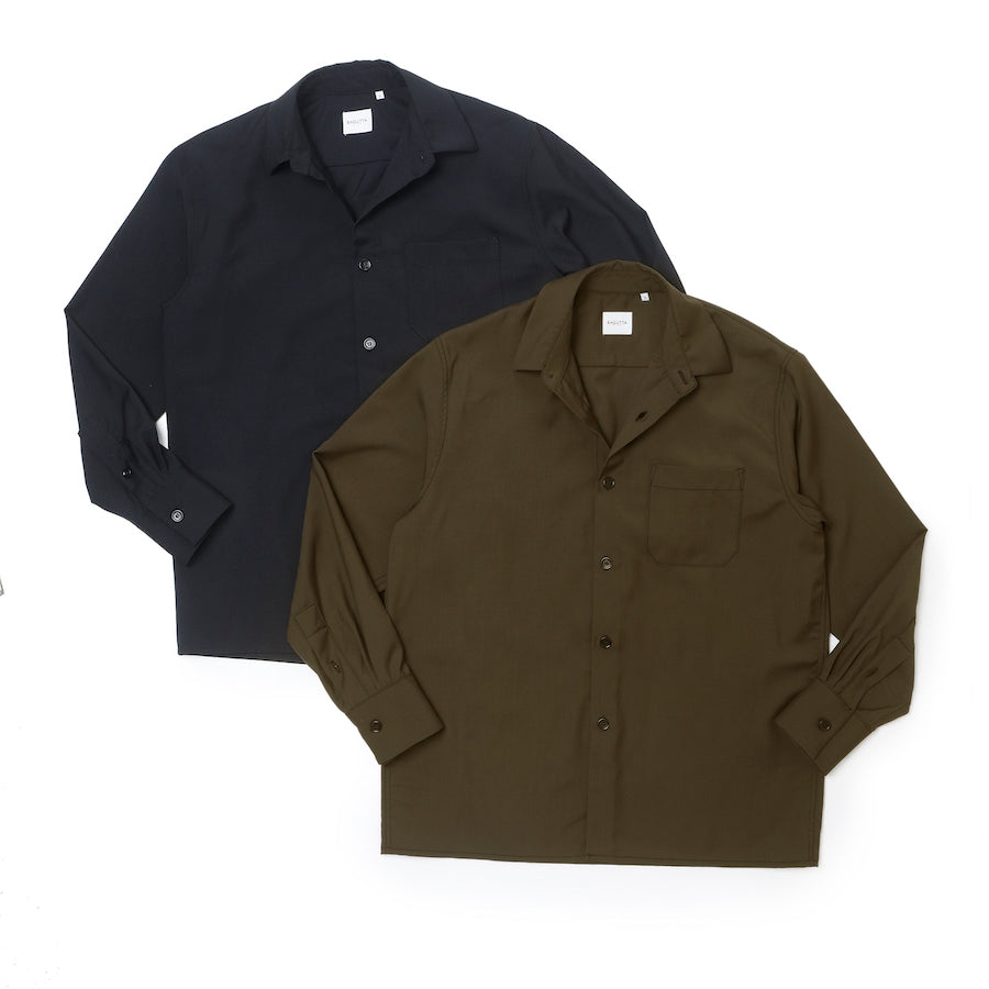 バグッタ / ウール レギュラーカラー オーバーシャツ/YOYOGI_EL/12729