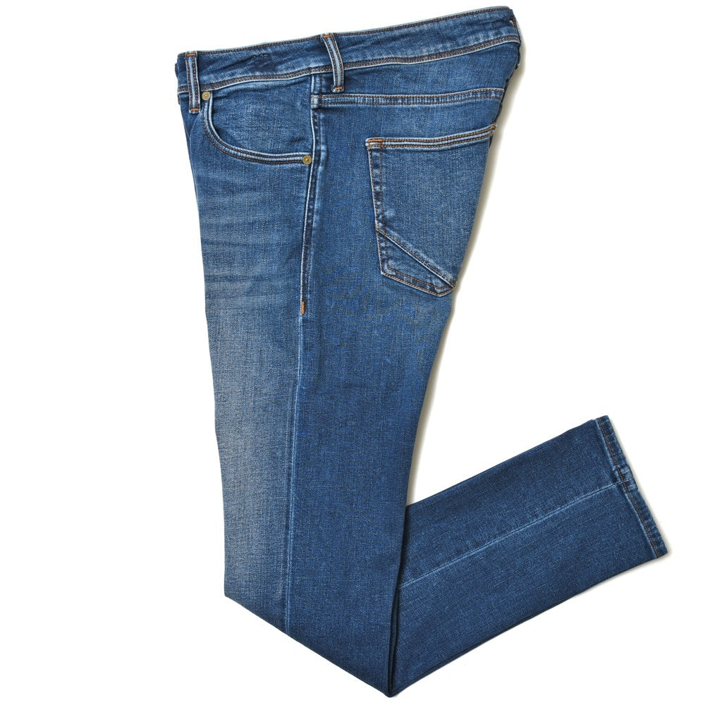 INCOTEX BLUE DIVISION(インコテックス ブルーディヴィジョン) Slim Fit ヴィンテージウォッシュスリムテーパードストレッチデニム 407-81573