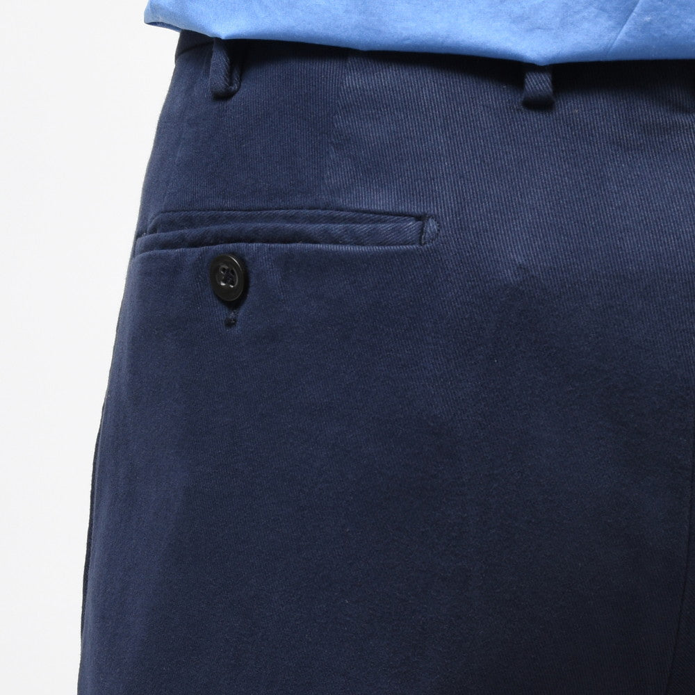 INCOTEX(インコテックス) TAPERED FIT ガーメントダイコトンストレッチソフトギャバジン1プリーツテーパードクロップドパンツ 82517