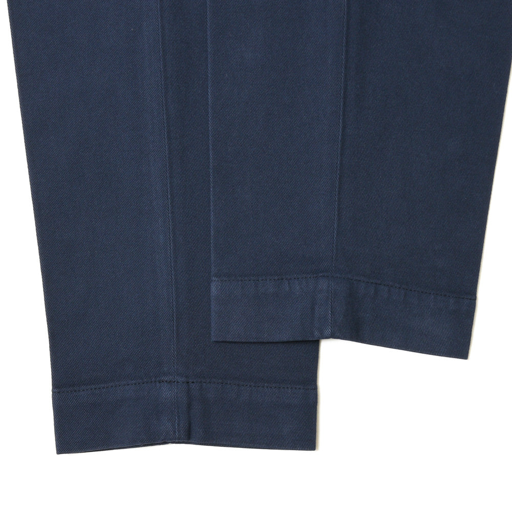 INCOTEX(インコテックス) TAPERED FIT ガーメントダイコトンストレッチソフトギャバジン1プリーツテーパードクロップドパンツ 82517