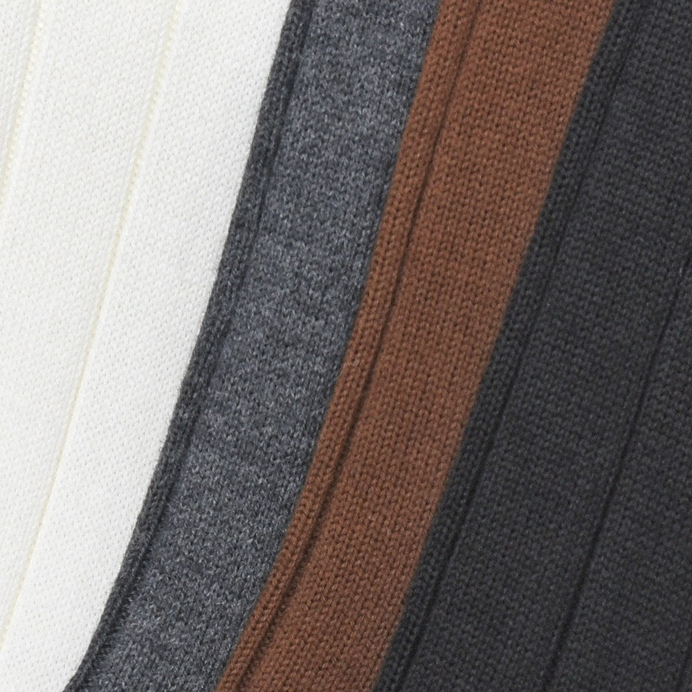 BRESCIANI(ブレッシアーニ) コットンシックリブソックス MC014UN0018
