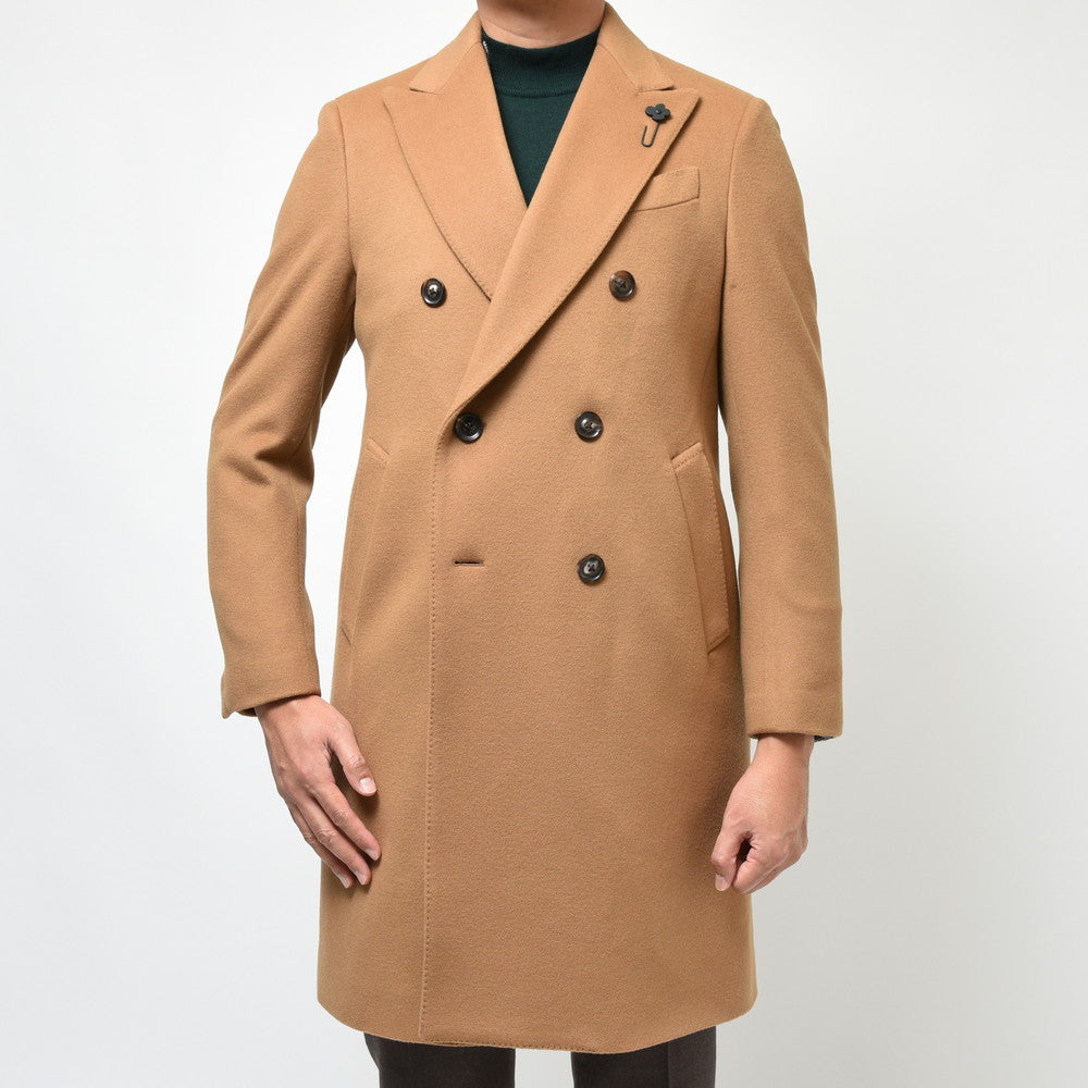LARDINI(ラルディーニ) SPECIALスペシャル ウールフランネルダブルブレストチェスターフィールドコート JY23218Q/ITC61603