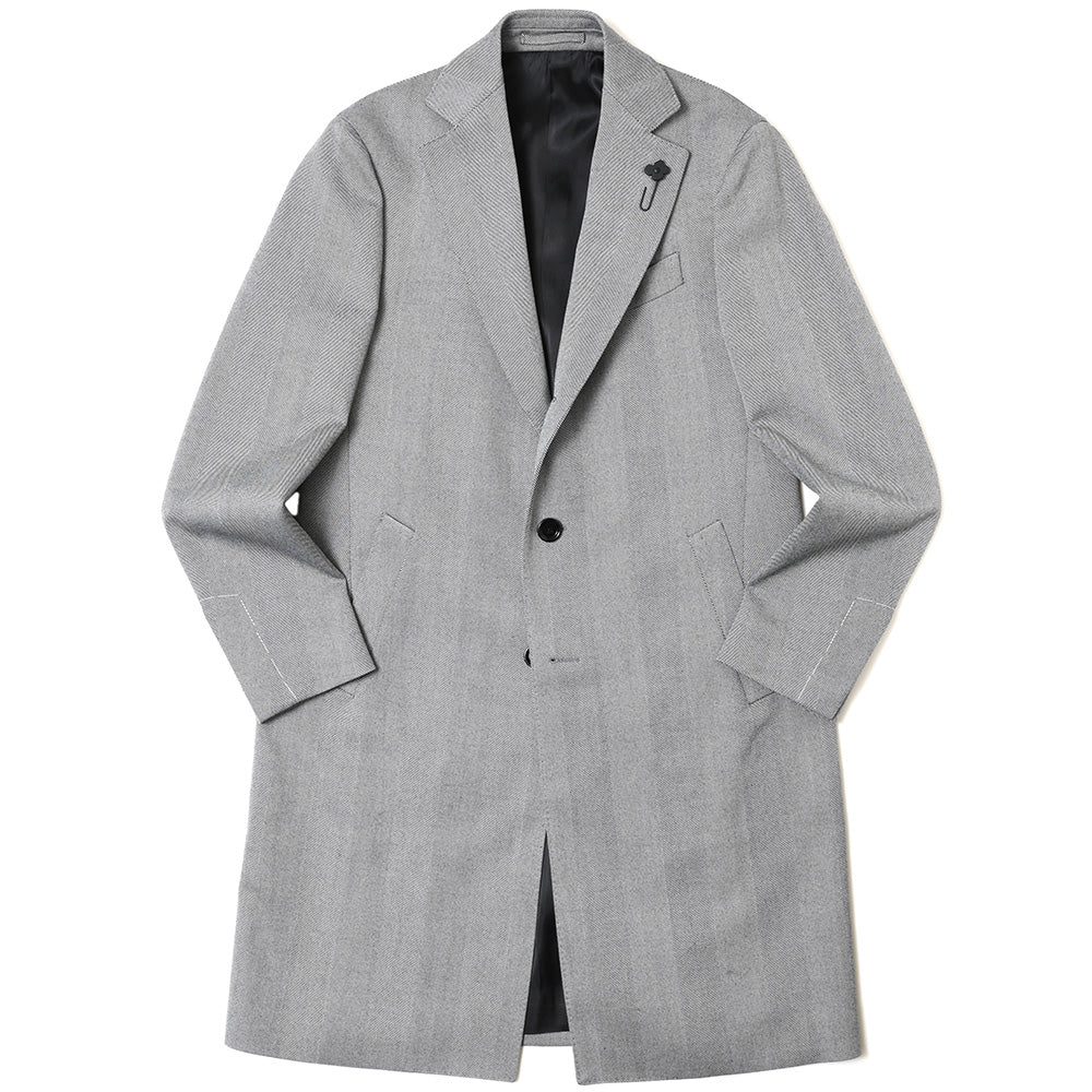 LARDINI(ラルディーニ) SPECIALウールヘリンボーンチェスターフィールドコート JY23636Q/ITC61607