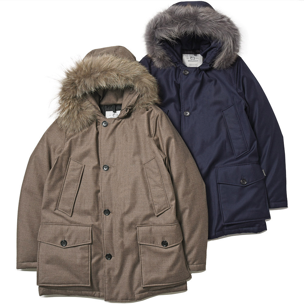 WOOLRICH ウールリッチ LORO PIANA NEW ARCTIC PARAKA ロロピアーナニューアークティックパーカ ウール シルク ダウンジャケット WOOU0001