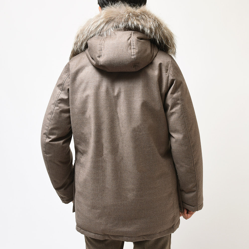 WOOLRICH ウールリッチ LORO PIANA NEW ARCTIC PARAKA ロロピアーナニューアークティックパーカ ウール シルク ダウンジャケット WOOU0001