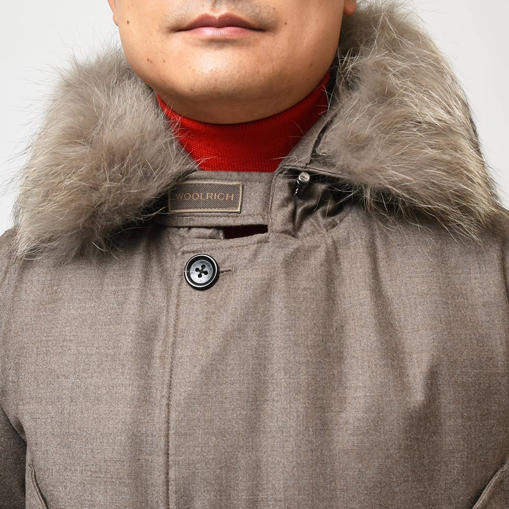 WOOLRICH ウールリッチ LORO PIANA NEW ARCTIC PARAKA ロロピアーナニューアークティックパーカ ウール シルク ダウンジャケット WOOU0001